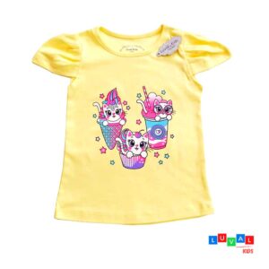 Polo manga corta Gatitos Frozen